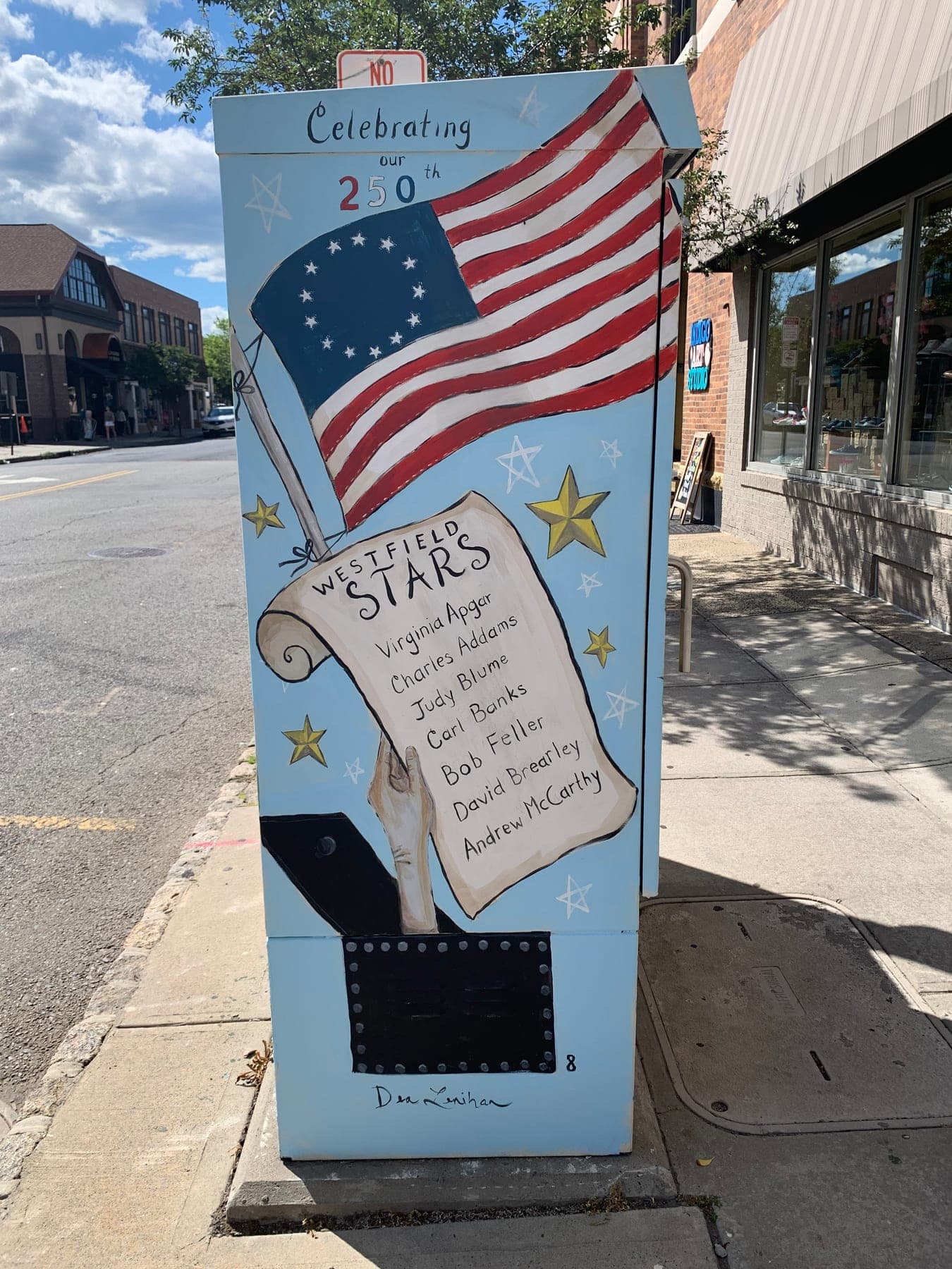 The mural has become a popular stop for residents and visitors exploring downtown Westfield.